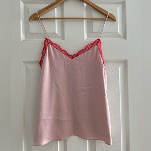Little moon lace trim camisole